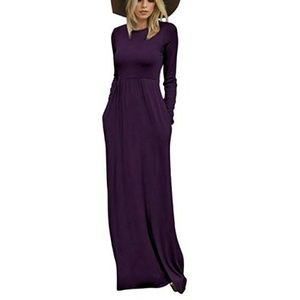 Tabeez Dresses - Dark purple maxi dress Tabeez Dresses - Dark purple maxi dress
